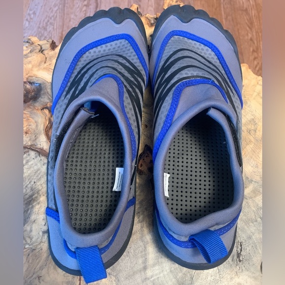 Men's Grey & Blue Water Shoes - Size 9/10 - Aqua Sport - Picture 4 of 10